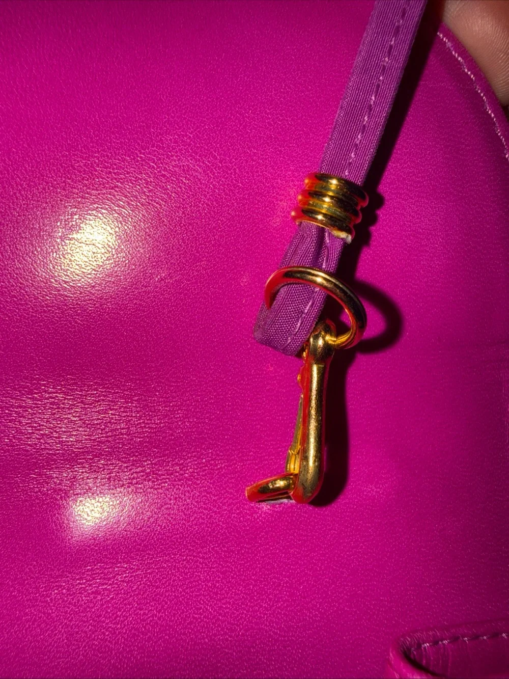 Charles Jourdan Magenta Purple Crossbody Bag